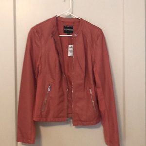 New Vegan Friendly ‘Leather’ Pink Express Bomber.